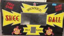 SKEE-BALL Arcade Machine Game Plexiglass Backglass Backbox Artwork 