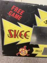 SKEE-BALL Arcade Machine Game Plexiglass Backglass Backbox Artwork 