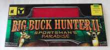 IT BIG BUCK HUNTER II Arcade Game Overhead Header Marquee PLEXIGLASS (6531) 
