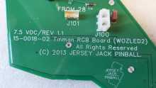 JERSEY JACK WIZARD OF OZ WOZ Pinball Game LIGHT Board Lot #9847