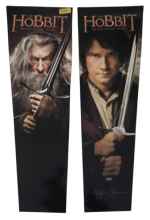 JJP THE HOBBIT Pinball Backbox Head DECAL Set LEFT #61-006003-00 & RIGHT Side #61-6004-00 - SIGNED (9384) 