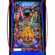 Jersey Jack DIALED IN / WILLY WONKA Pinball Machine Game BLUE Side Rail #42-007003-01 (6949) 