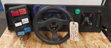 MIDWAY CRUIS'N WORLD Arcade Game COMPLETE STEERING CONTROL PANEL Assembly CONVERTED from HYPER DRIVE (2228) 