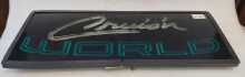 MIDWAY CRUIS'N WORLD Arcade Game NEON MARQUEE SIGN (2124)