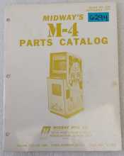 MIDWAY M-4 Arcade Game Parts Catalog #6294