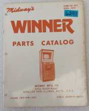 MIDWAY WINNER Arcade Game Parts Catalog #6291 