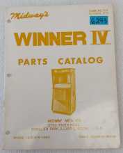 MIDWAY WINNER IV Arcade Game Parts Catalog #6293 