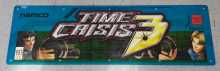 NAMCO TIME CRISIS 3 Arcade Game Overhead Header PLEXIGLASS #7634 