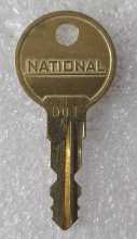 NATIONAL 001 Office Key (Double Sided) #9666 