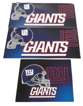 NEW YORK GIANTS SKYBOX Personal Beverage Vending Machine 3 PC GRAPHIC Set #8309 