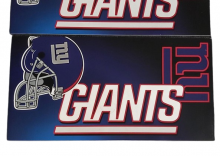 NEW YORK GIANTS SKYBOX Personal Beverage Vending Machine 3 PC GRAPHIC Set #8309 