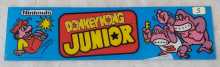NINTENDO DONKEY KONG JUNIOR Arcade Game Plexiglass Header (5) 