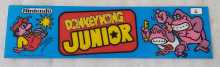 NINTENDO DONKEY KONG JUNIOR Arcade Game Plexiglass Header (6) 