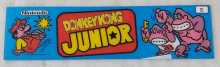 NINTENDO DONKEY KONG JUNIOR Arcade Game Plexiglass Header (8) 