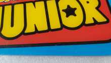 NINTENDO DONKEY KONG JUNIOR Arcade Game Plexiglass Header (8) 