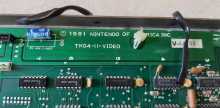 NINTENDO Donkey Kong Arcade Game Boards #812-70