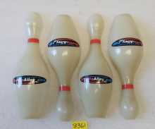 PARKER BOHN SHUFFLE ALLEY Arcade Game REPLACEMENT BOWLING PINS - SET of 4 #8361