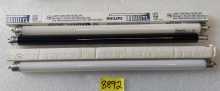 PHILIPS & ? F8T5 - 8 Watt Fluorescent Tube - 22 White & 2 Black - Lot of 24 Bulbs #8892 