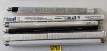 PHILIPS & ? F8T5 - 8 Watt Fluorescent Tube - 22 White & 2 Black - Lot of 24 Bulbs #8892 