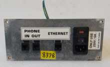 PHONE IN/OUT, ETHERNET & POWER PLATE #8378 