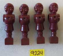 PREMIER SOCCER FOOSBALL Arcade Game MAROON REPLACEMENT MAN Lot of 4 #9224
