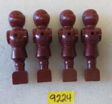 PREMIER SOCCER FOOSBALL Arcade Game MAROON REPLACEMENT MAN Lot of 4 #9224