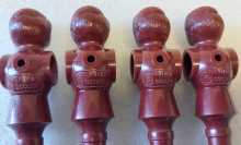 PREMIER SOCCER FOOSBALL Arcade Game MAROON REPLACEMENT MAN Lot of 4 #9224