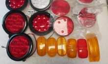 Round Trailer Lights, Brake Turn Signal Tail Lights Lot #9819
