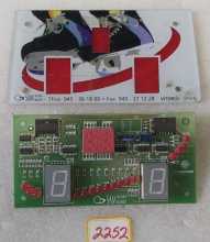 SAM BILLIARDS AIR HOCKEY Arcade Game SURFACE DISPLAY Board & PLASTIC (2252)