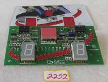 SAM BILLIARDS AIR HOCKEY Arcade Game SURFACE DISPLAY Board & PLASTIC (2252)