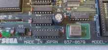 SEGA DAYTONA USA DELUXE Arcade Game SOUND Board - #837-8679 & 837-8680 (2083) 
