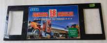 SEGA EIGHTEEN 18 WHEELER: AMERICAN PRO TRUCKER Arcade Game PLEXIGLASS Header Marquee (6532) 