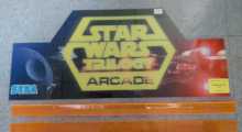 SEGA STAR WARS TRILOGY DELUXE Arcade Game PLEXIGLASS HEADER & PLASTIC TRIM PIECES #9539