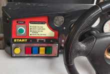 SEGA SUPER GT / SCUD RACER Arcade Game CONTROL PANEL ASSEMBLY w SHIFTER #8199 
