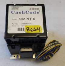 SIMPLEX CASH CODE #AMZ-SMP-USA Dollar Bill Validator Acceptor DBA (8664)