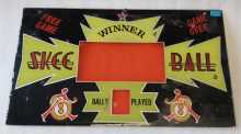 SKEE BALL Arcade Game PLEXIGLASS MARQUEE #8328 