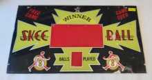 SKEE BALL Arcade Game PLEXIGLASS MARQUEE #8969