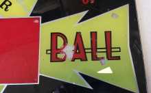 SKEE BALL Arcade Game PLEXIGLASS MARQUEE #8969