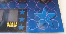 SKEE-BALL ALLEY HOOPS Arcade Game Plexiglass Backglass Backbox Header #7639 