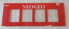 SNK NEO GEO SYSTEM Arcade Game PLEXIGLASS Marquee Header (2333) 