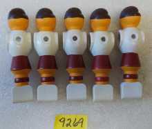 SOCCER FOOSBALL Arcade Game REPLACEMENT MAN Lot of 5 #9269 