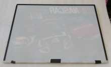 STERN NASCAR Pinball Machine Translite Backbox Artwork w Glass / Partial Frame  #7640 