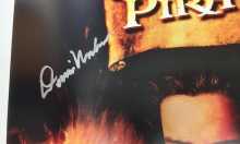 STERN PIRATES OF THE CARIBBEAN Pinball Machine Translite Backbox Artwork signed by Dennis Nordman #9248 