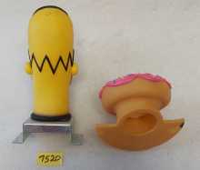 STERN SIMPSONS KOOKY CARNIVAL Redemption Game 3D HOMER HEAD #880-5057-01 AND DONUT DUNK PLASTIC (7520) V
