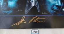 STERN STAR TREK Starfleet Pro Pinball Translite - signed by Steve Ritchie (2563)
