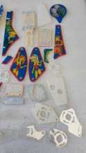STERN THE SIMPSONS PINBALL PARTY Pinball Machine INCOMPLETE PLASTIC Set #9627 