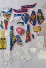 STERN THE SIMPSONS PINBALL PARTY Pinball Machine INCOMPLETE PLASTIC Set #9685 