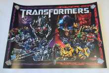 STERN TRANSFORMERS Pinball Machine Translite Backbox Artwork signed by STERN & GOMEZ #9249 