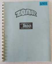 TAGO ZOAR Arcade Game Operation Manual with Schematics #6301 