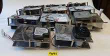 Ticket Dispensers Continuous Type - Lot of 11 - ENTROPY, CLE, DELTRONICS (9197) 